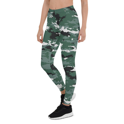 Earth Green Camo Leggings