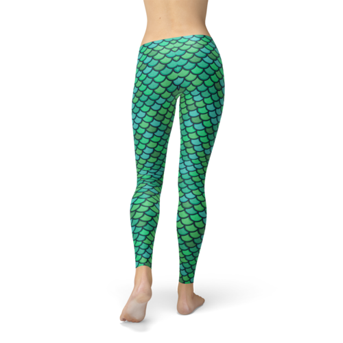 Green Mermaid Leggings