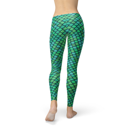 Green Mermaid Leggings