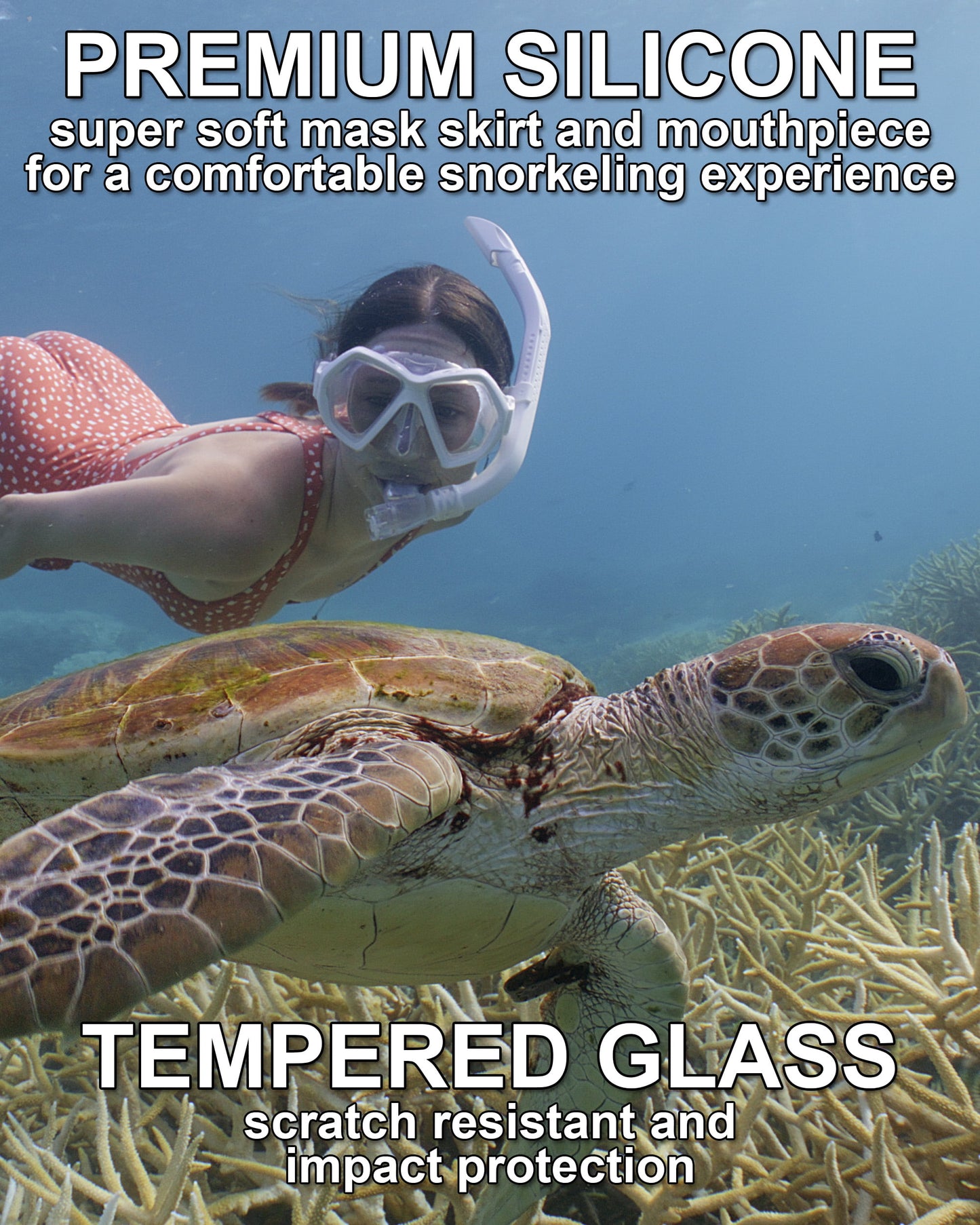 Mask & Snorkel Set, White