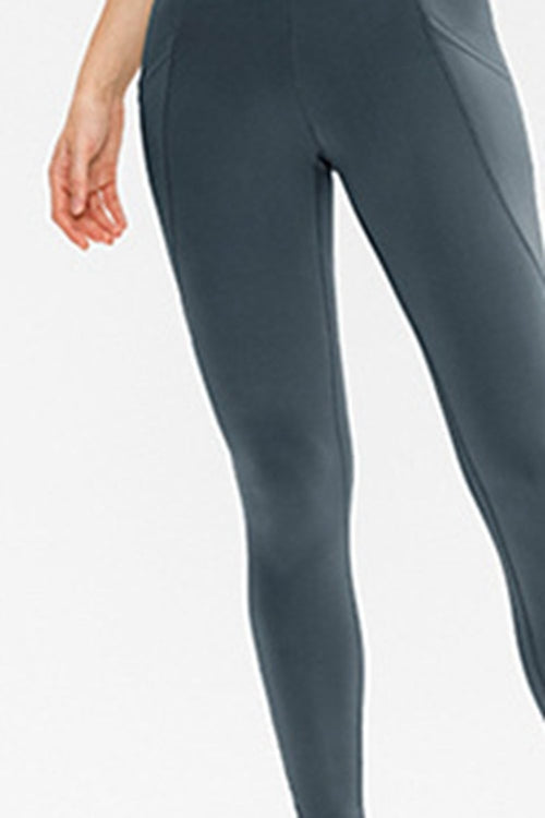 Slim-Fit Long Leggings with Pockets