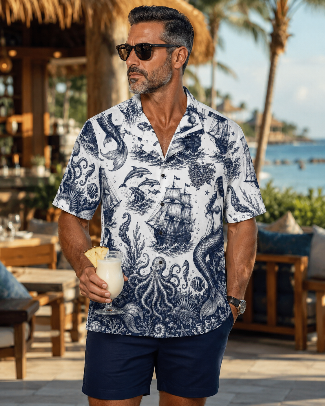 Nautical Hawaiian Shirt